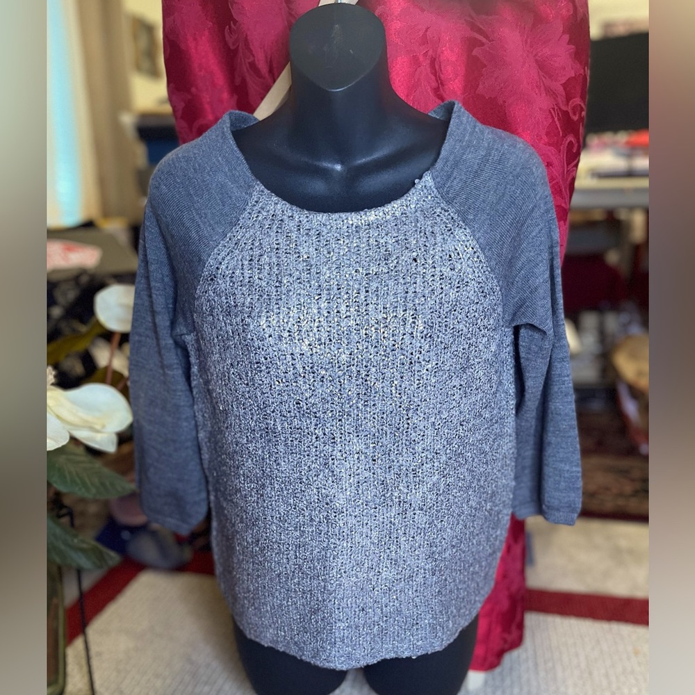 Loft - Gray Boucle Pullover Item #200